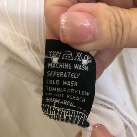 7 of Diamonds White Button Down Shirt - Picture 5 of 7